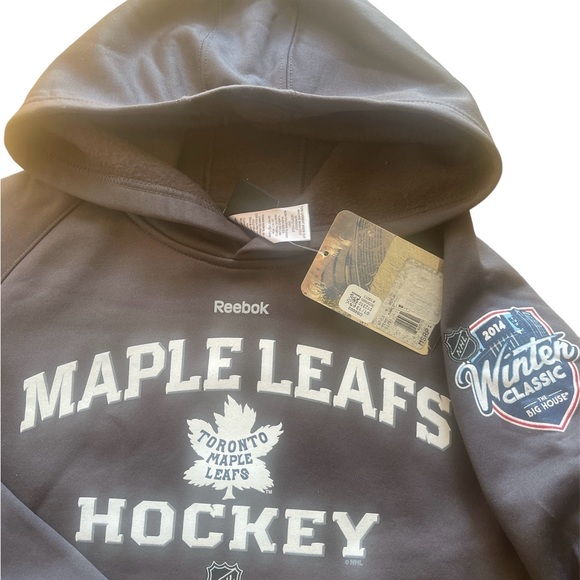 2014 Winter Classic Toronto Maple Leafs Hoodie Hooded Sweatshirt Boys L 14/16 - Picture 2 of 3